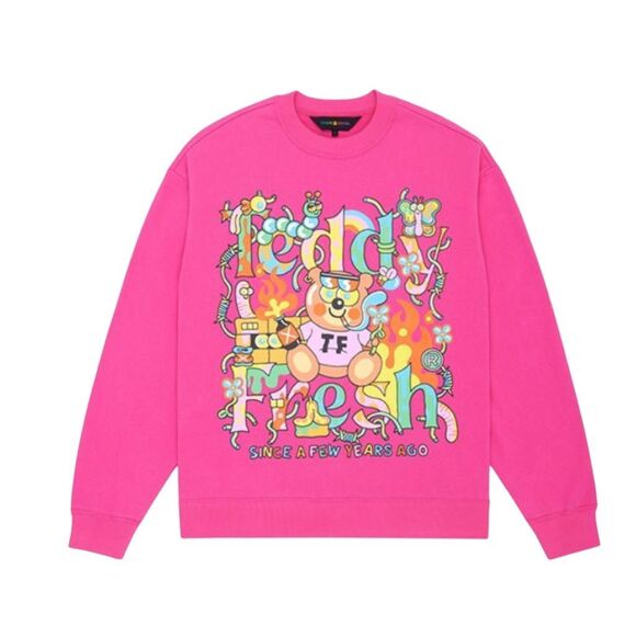 Teddy fresh Do You Feel It Yet Crewnecks pink colorful retro XXS - Picture 9 of 9